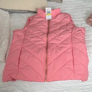 Michael Kors Pink Quilted Women's Vest, brand new